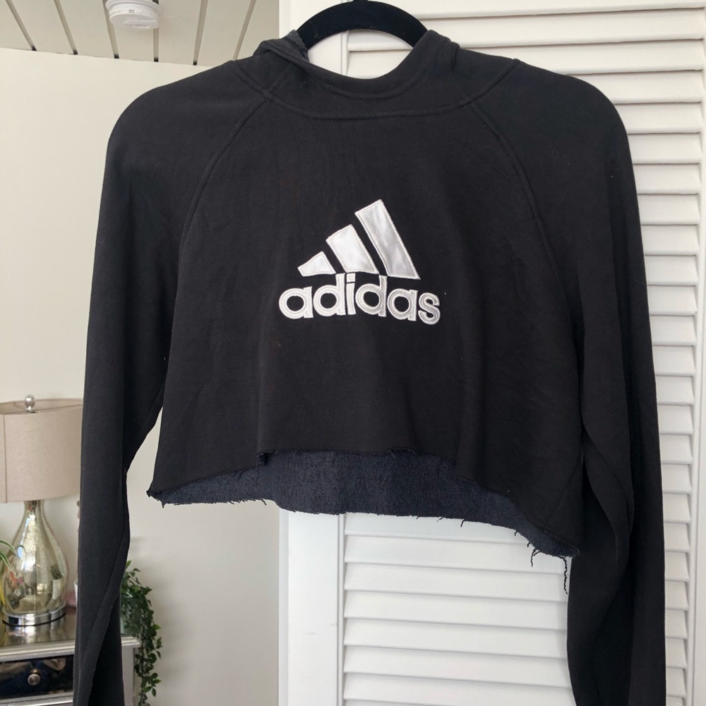 ADIDAS CROPPED HOODIE